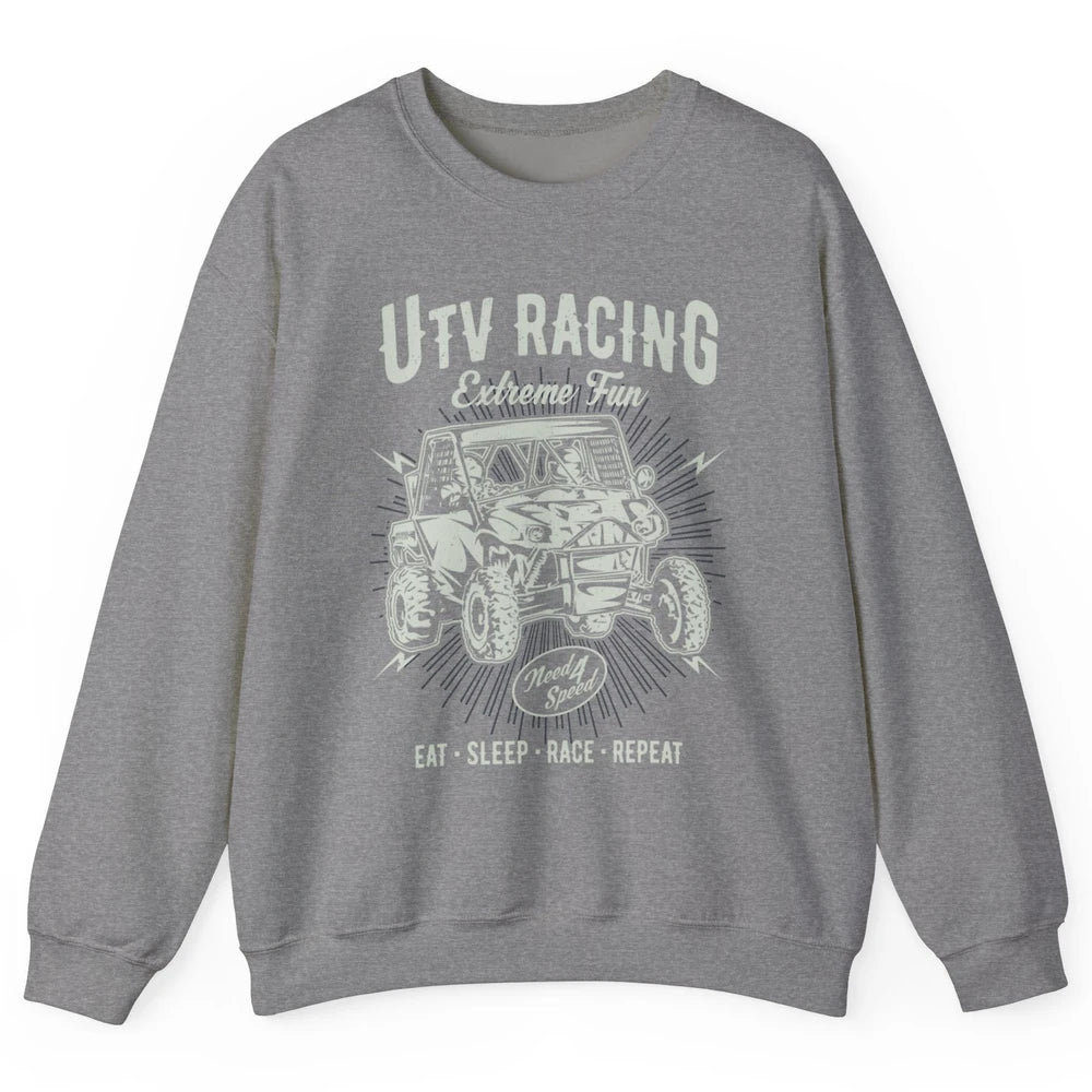 Retro Fun UTV Racing Limit Mud Riding Dirt SXS Rider Offroad Unisex Crewneck Sweatshirt