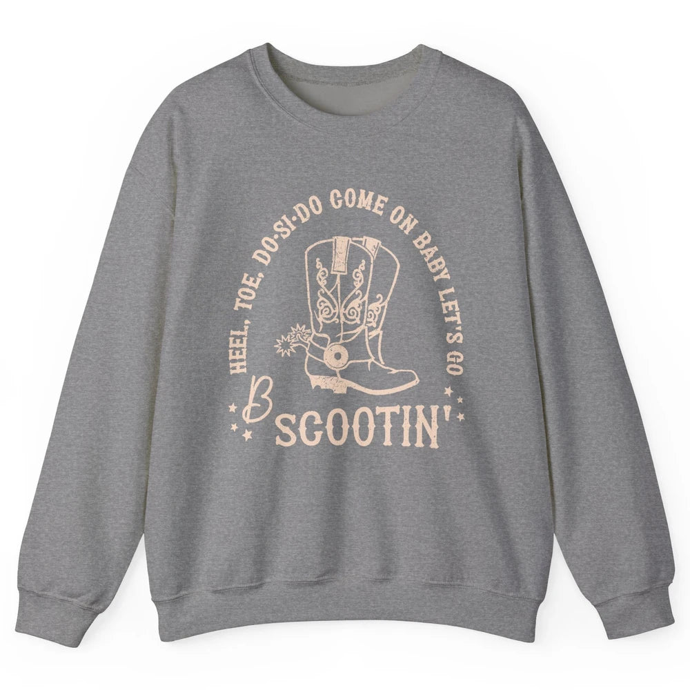 Retro Cowboy Come On Boot Scootin' Boogie Western Country Unisex Crewneck Sweatshirt