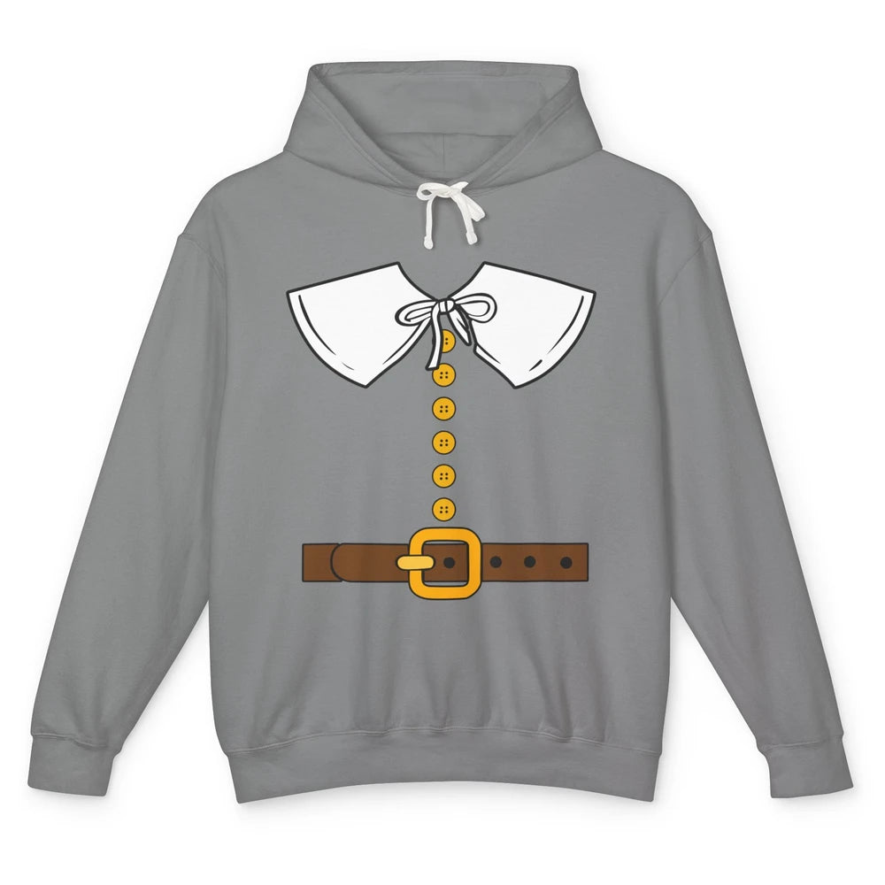 Funny Thanksgiving Pilgrim Costume Give Thanks Gift Unisex Lightweight Hoodie