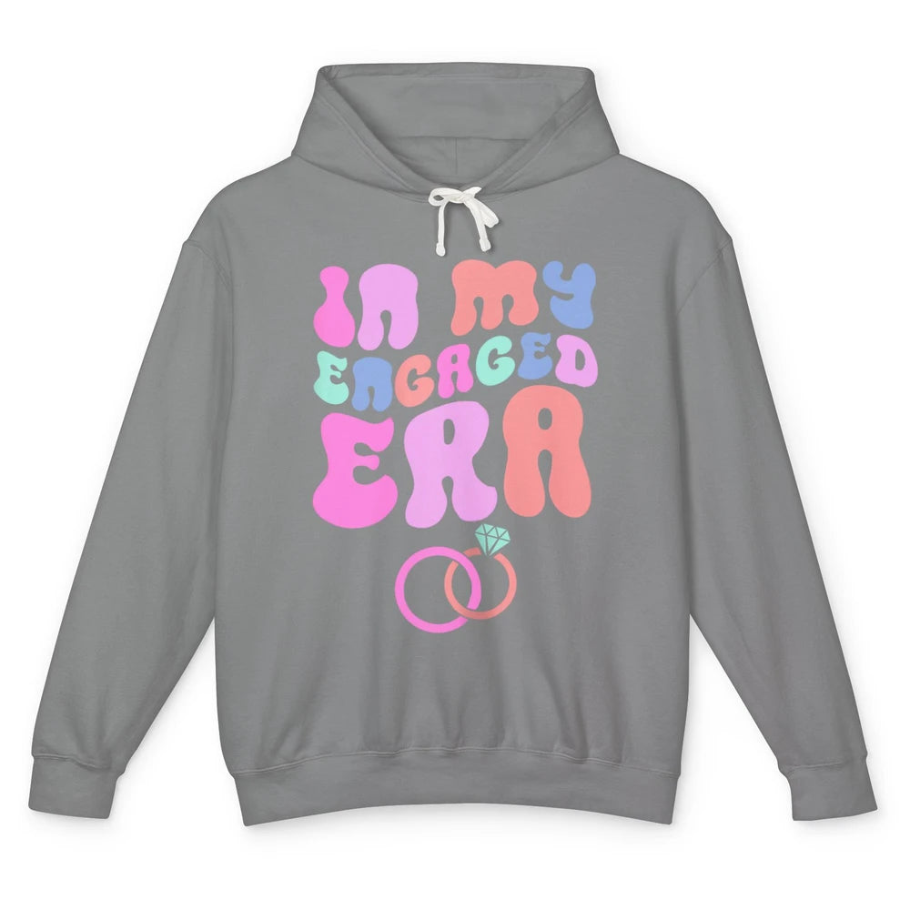 In My Engaged Era Boho Groovy Bridal Shower Party Wedding Unisex Lightweight Hoodie
