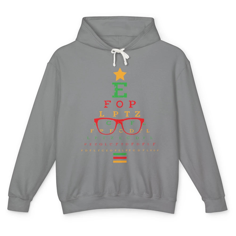 Optometrist Christmas Tree Optometry Symbols Optician Gift Unisex Lightweight Hoodie