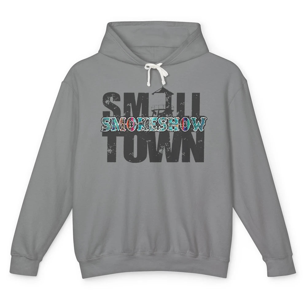 Retro Farm Barn Small Town Smokeshow Western Country Cowgirl Unisex Lightweight Hoodie