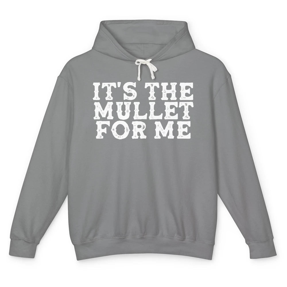 Retro Its The Mullet For Me Turquoise Western Country Cowboy Unisex Lightweight Hoodie