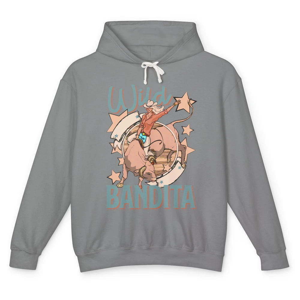 Retro Cowgirl Wild Bandita Western Country Cowboy Wild West Unisex Lightweight Hoodie