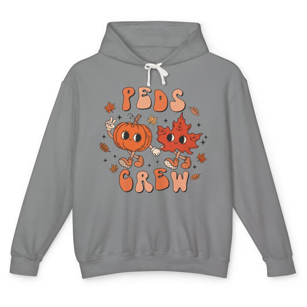 PEDS Crew Fall Pediatric Nurse Autumn Thanksgiving Medical Unisex Lightweight Hoodie