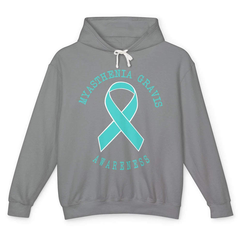 Myasthenia Gravis Awareness Ribbon Neuromuscular Disease Unisex Lightweight Hoodie