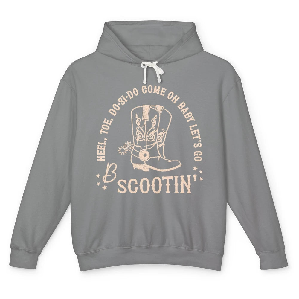 Retro Cowboy Come On Boot Scootin' Boogie Western Country Unisex Lightweight Hoodie