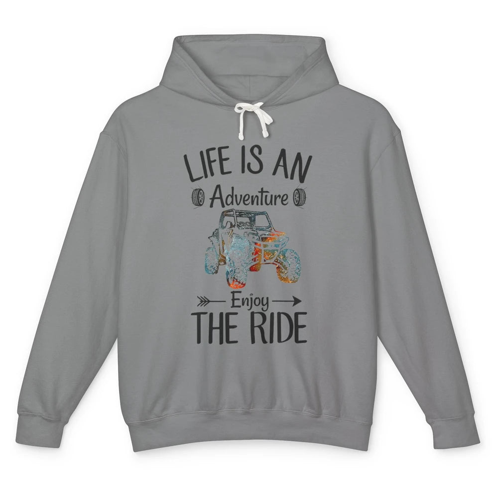 Retro Life Adventure Enjoy Ride UTV Offroad Riding SXS Mud Unisex Lightweight Hoodie