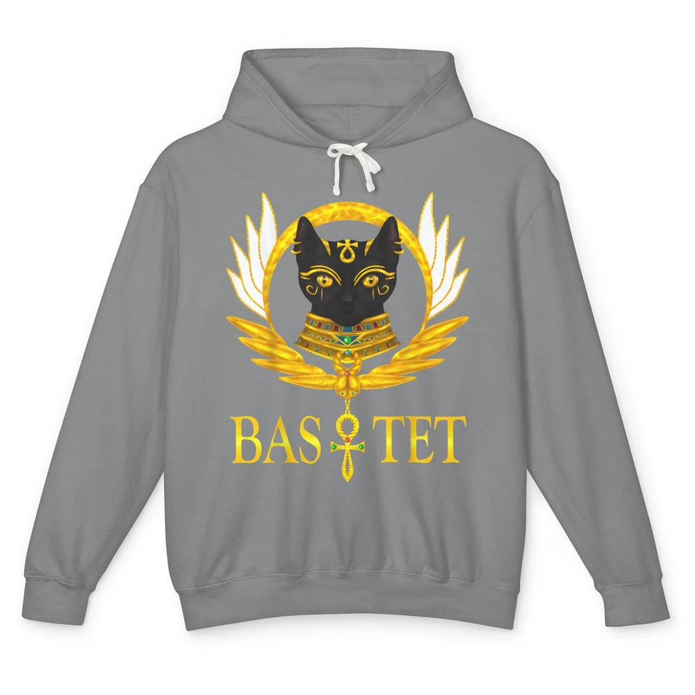 Retro Ancient Egyptian Cat Egypt Goddess Bastet Wings Horus Unisex Lightweight Hoodie