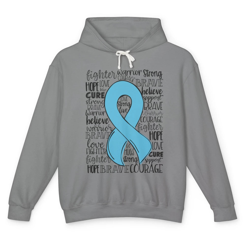 POTS Postural Orthostatic Tachycardia Ribbon Hope Love Cure Unisex Lightweight Hoodie