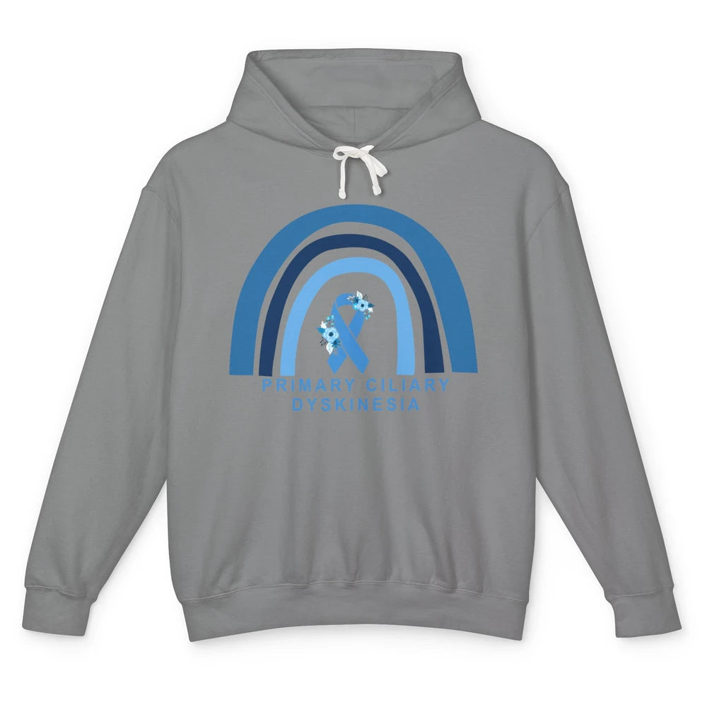 Primary Ciliary Dyskinesia Blue Rainbow Respiratory Diseases Unisex Lightweight Hoodie