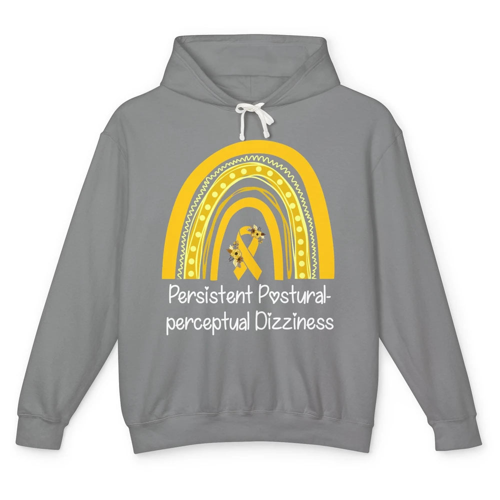 Persistent Postural-perceptual Dizziness PPPD Yellow Rainbow Unisex Lightweight Hoodie
