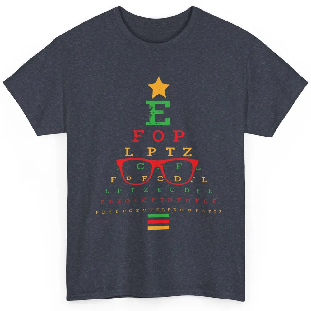 Optician Christmas Funny Xmas Tree Eyeglasses Optometrist Classic Unisex T-Shirt