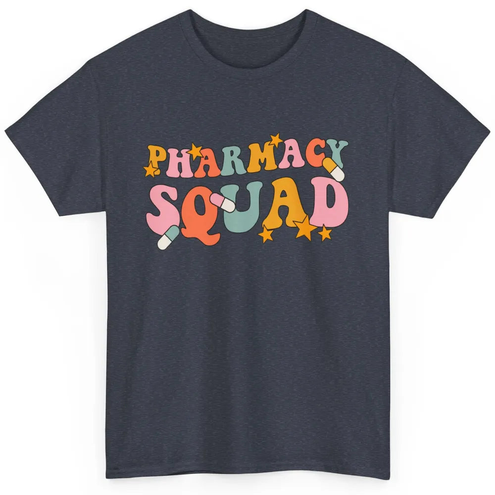 Pharmacy Squad Pharmacist Groovy Halloween Spooky Season Classic Unisex T-Shirt
