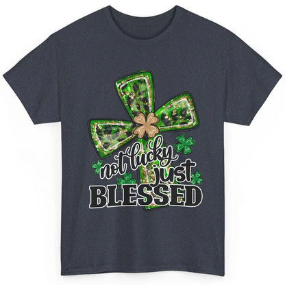 Not Lucky Just Blessed Patrick's Day Christian Faith Clovers Classic Unisex T-Shirt