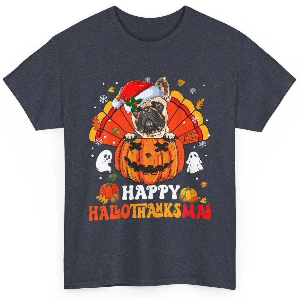 Mummy French Bulldog Dog Witch Happy Halloween Spooky Season Classic Unisex T-Shirt