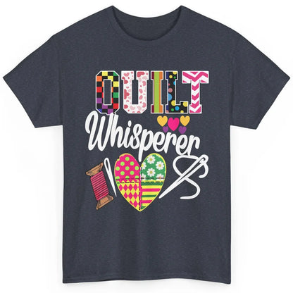 Retro Quilt Whisperer Quilting Life Sewing Life Quilt Lovers Classic Unisex T-Shirt