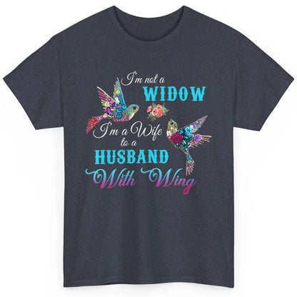 Not Widow Wife Of Husband In Heaven Angel With Wings Birds Classic Unisex T-Shirt