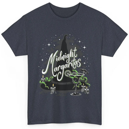 Midnight Margaritas Witch Hat Wine Halloween Spooky Party Classic Unisex T-Shirt
