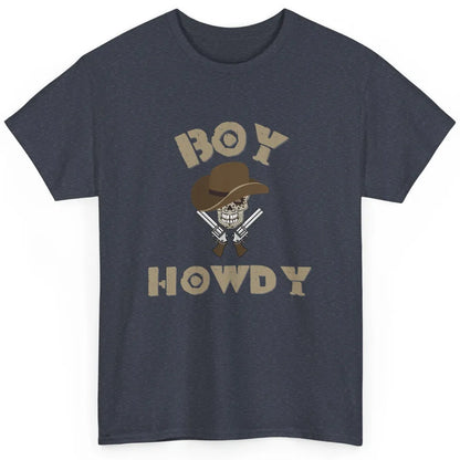 Retro Boy Howdy Rodeo Cowboy Skull Vintage Western Country Classic Unisex T-Shirt