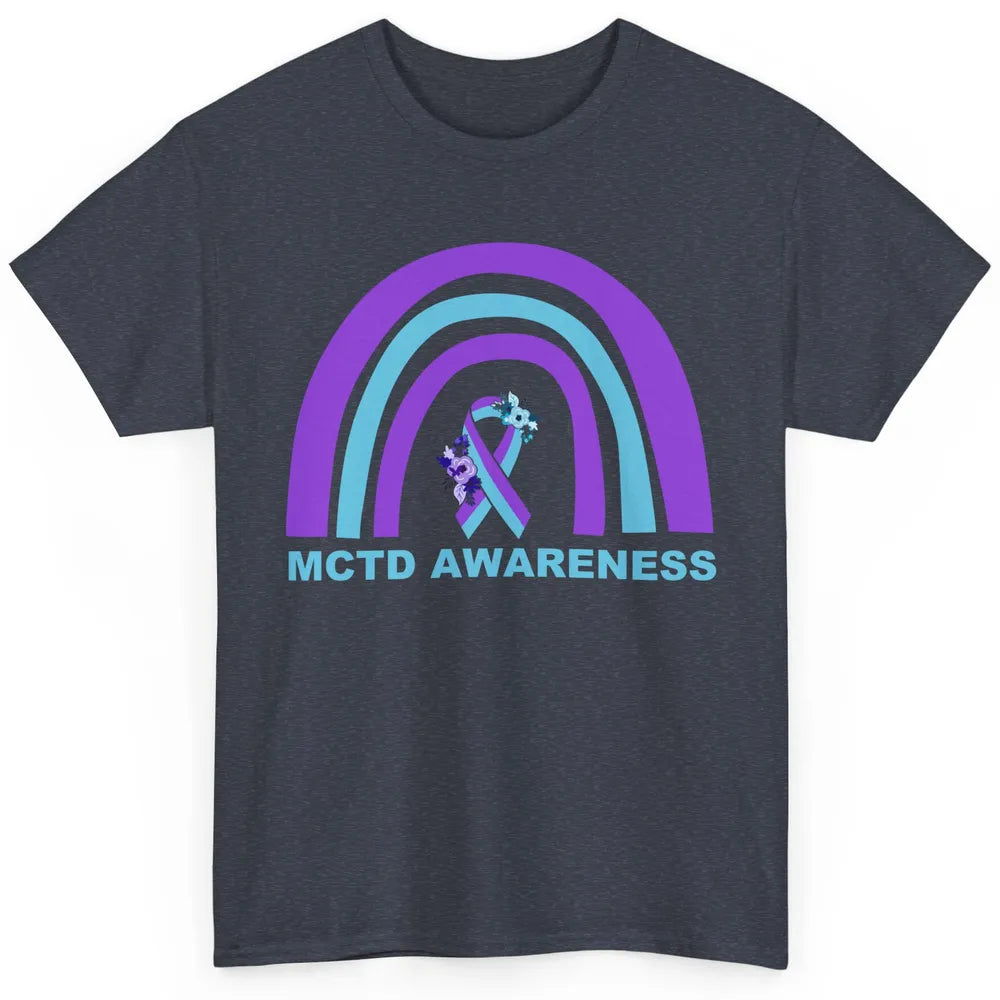 Mixed Connective Tissue Disease Awareness MCTD Floral Ribbon Classic Unisex T-Shirt