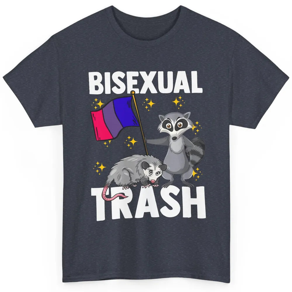 Raccoon LGBT Bisexual Trash Funny Flag Pride Animal Lovers Classic Unisex T-Shirt