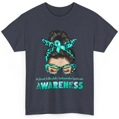 Postural Orthostatic Tachycardia Syndrome Ribbon Messy Bun Classic Unisex T-Shirt