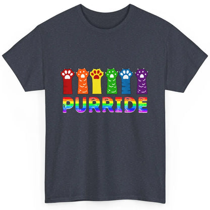 Purride Funny Cat Lover LGBT Pride Awareness Gift LGBT Month Classic Unisex T-Shirt