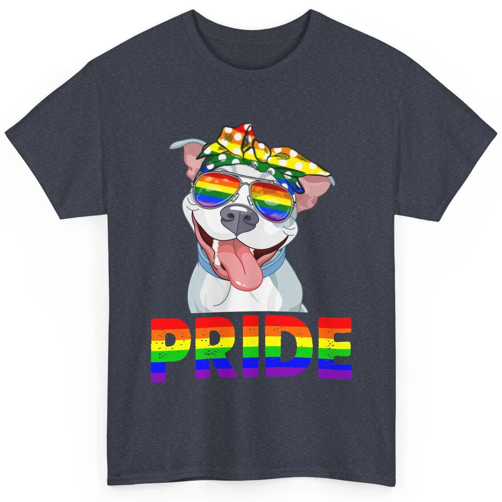 Pitbull Pride Dog Mom LGBT Gay Pride Month Classic Unisex T-Shirt