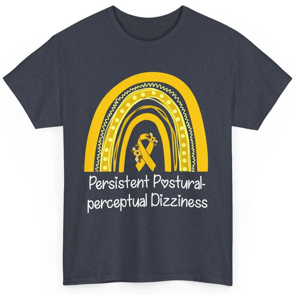 Persistent Postural-perceptual Dizziness PPPD Yellow Rainbow Classic Unisex T-Shirt
