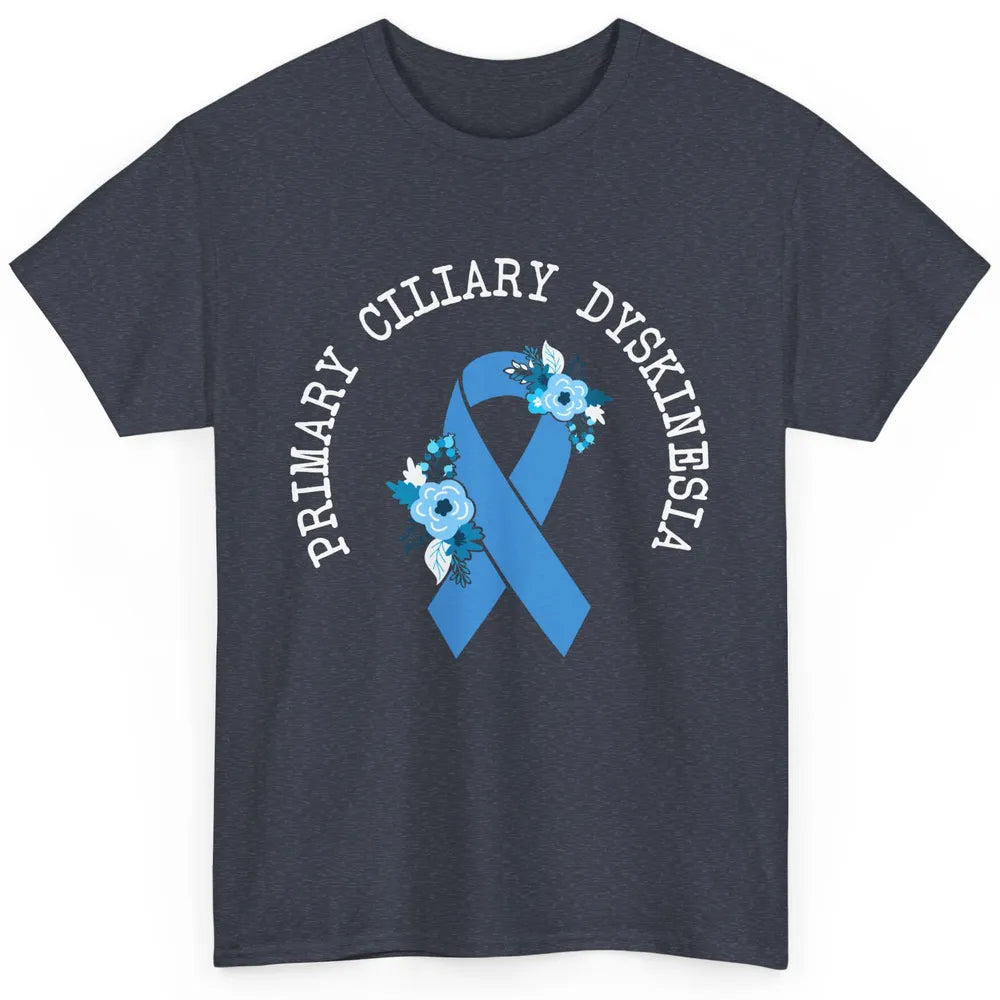 Primary Ciliary Dyskinesia Blue Ribbon Respiratory Diseases Classic Unisex T-Shirt