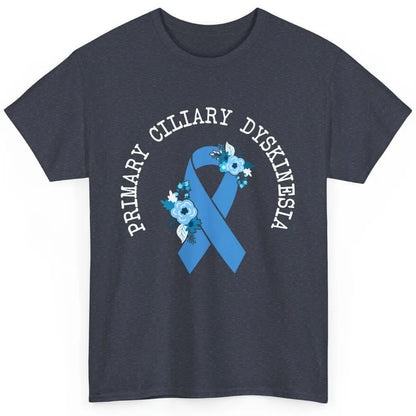 Primary Ciliary Dyskinesia Blue Ribbon Respiratory Diseases Classic Unisex T-Shirt