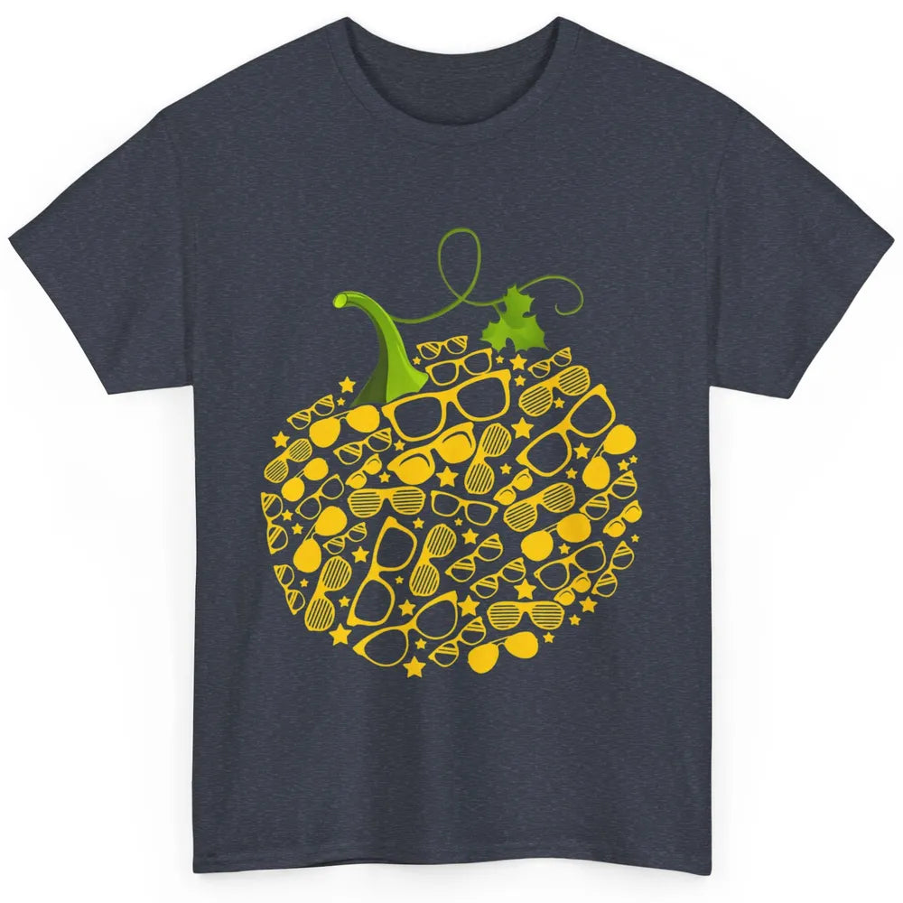 Pumpkin Glasses Optometry Optician Halloween Spooky Season Classic Unisex T-Shirt