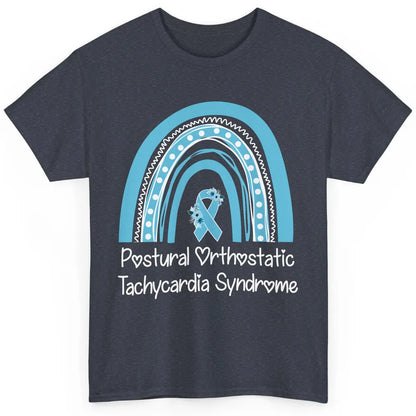 Postural Orthostatic Tachycardia Syndrome Turquoise Rainbow Classic Unisex T-Shirt