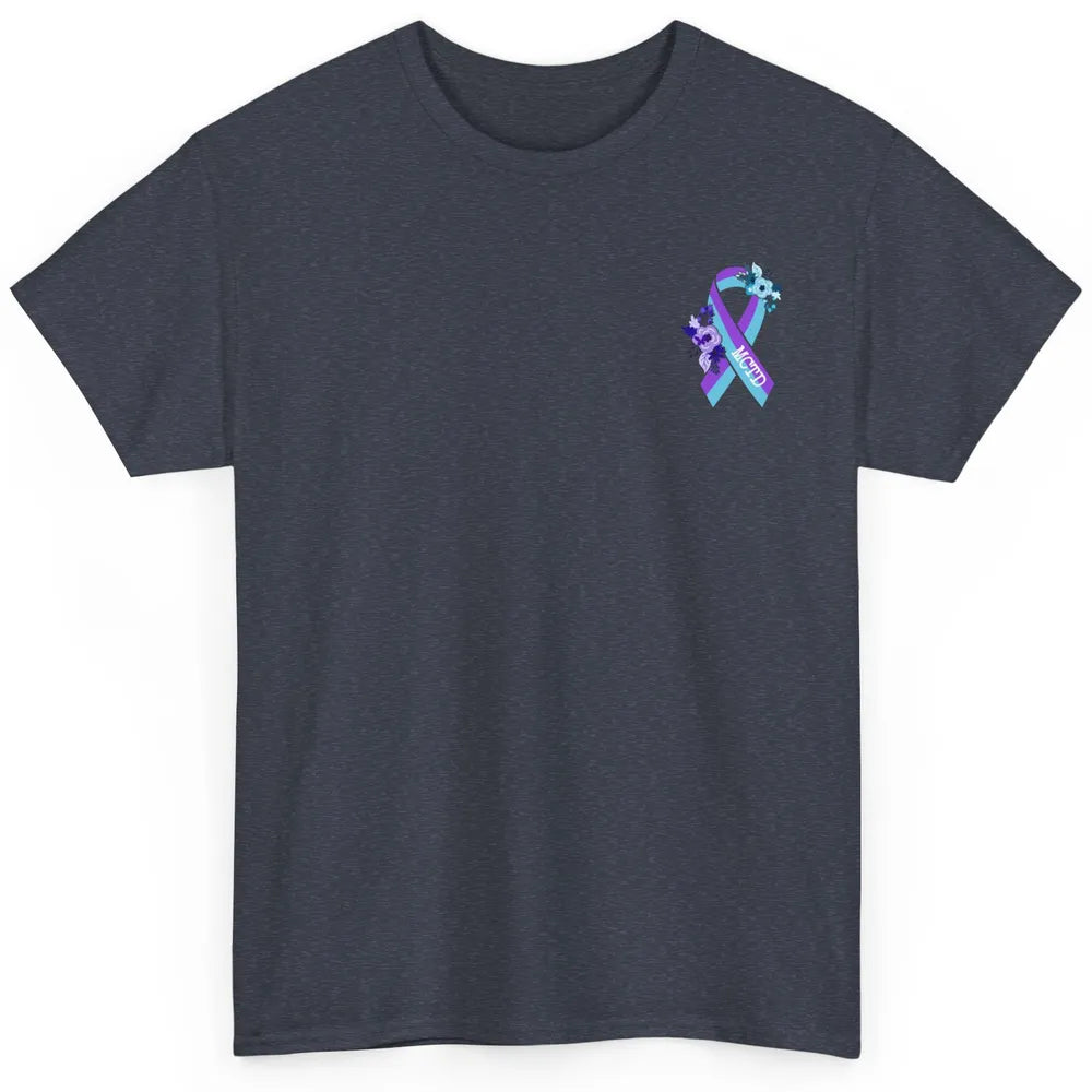 Mixed Connective Tissue Disease Awareness MCTD Floral Ribbon Classic Unisex T-Shirt