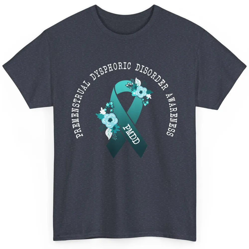 Premenstrual Dysphoric Disorder PMDD Awareness Ribbon Classic Unisex T-Shirt