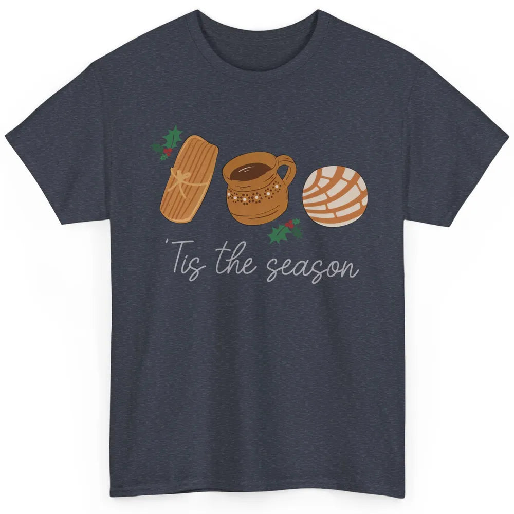 Mexican Christmas Feliz Navidad Concha Tamale Sweet Bread Classic Unisex T-Shirt