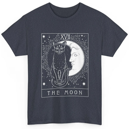 Retro Halloween Gothic Cat The Moon Tarot Card Witchcraft Classic Unisex T-Shirt