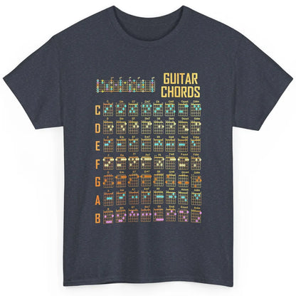Music Art Guitar Chords Retro Guitarist Play Guitar Musician Classic Unisex T-Shirt