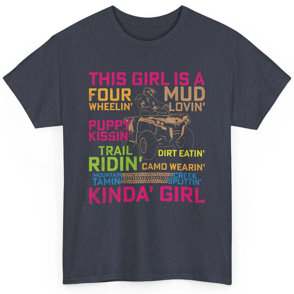 Retro Mud Quad Princess UTV ATV Rider 4 Wheel SXS Offroad Classic Unisex T-Shirt
