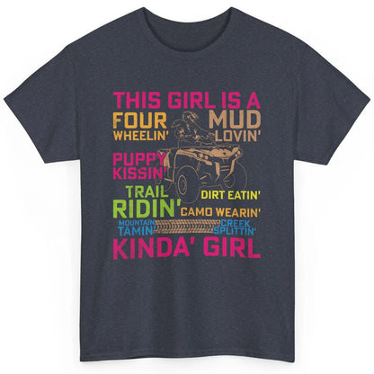 Retro Mud Quad Princess UTV ATV Rider 4 Wheel SXS Offroad Classic Unisex T-Shirt