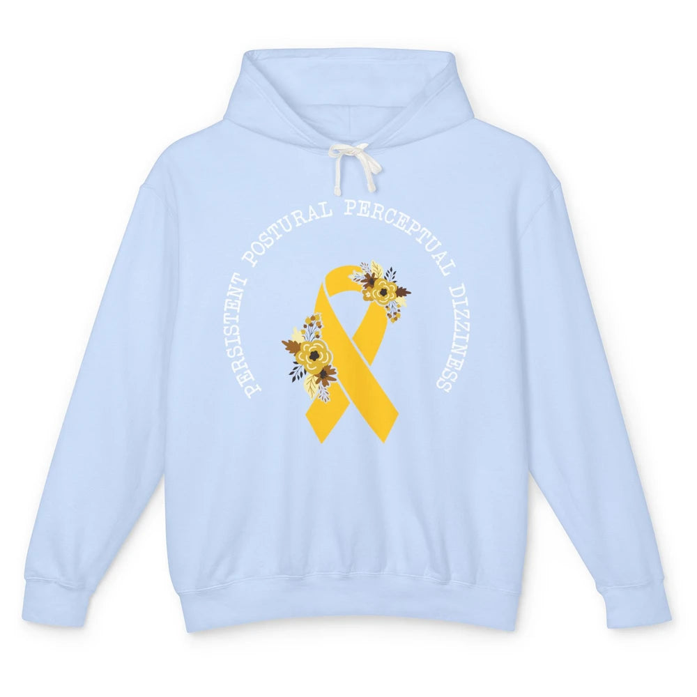 Persistent Postural-perceptual Dizziness PPPD Yellow Ribbon Unisex Lightweight Hoodie