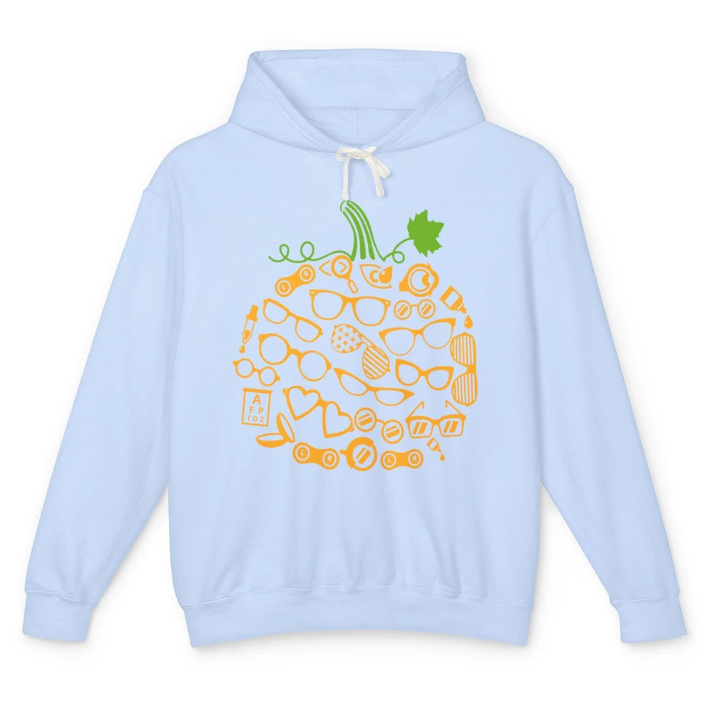 Optometry Glasses Pumpkin Halloween Optometrist Optician Unisex Lightweight Hoodie
