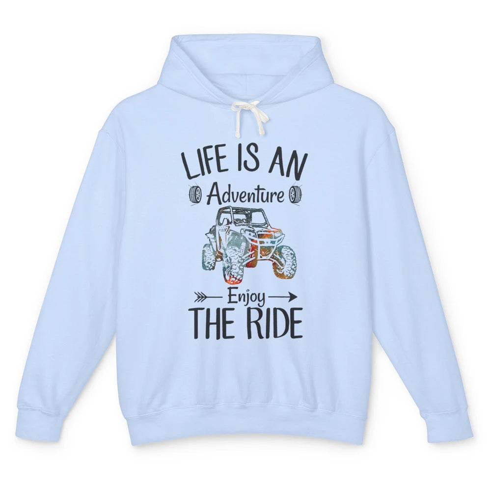 Retro Life Adventure Enjoy Ride UTV Offroad Riding SXS Mud Unisex Lightweight Hoodie