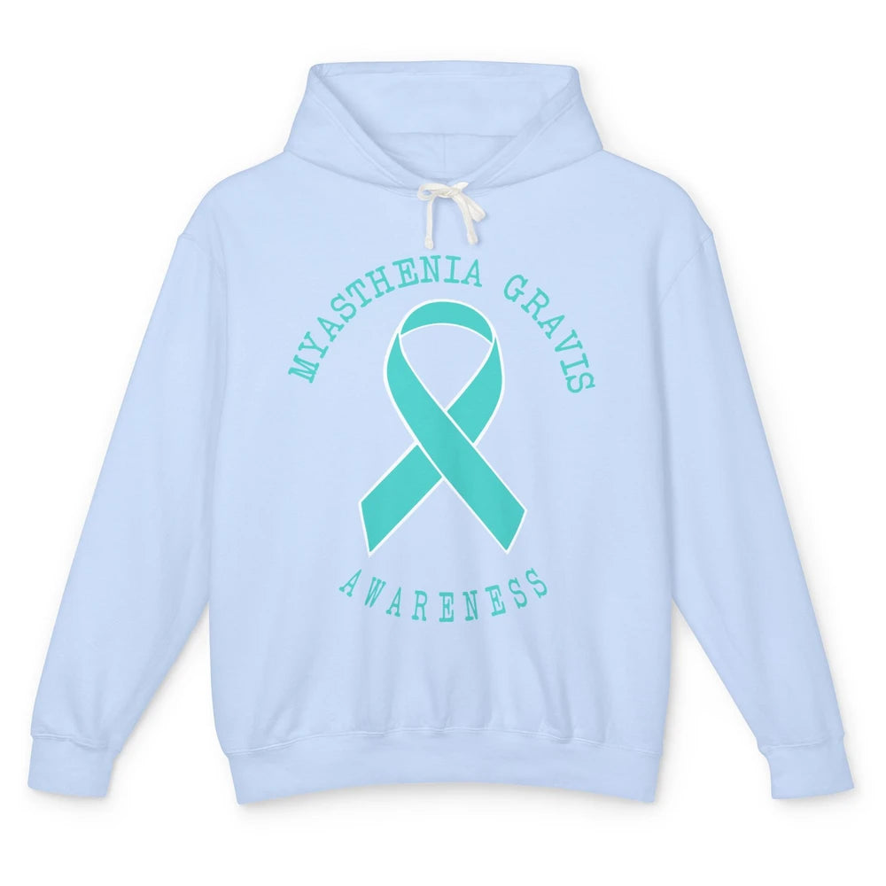 Myasthenia Gravis Awareness Ribbon Neuromuscular Disease Unisex Lightweight Hoodie