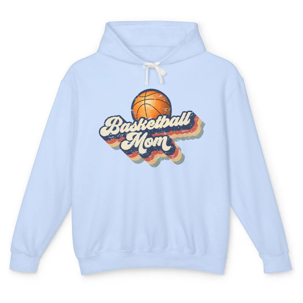 Retro Basketball Mom Basketball Players Mom Mothers Day Gift Unisex Lightweight Hoodie