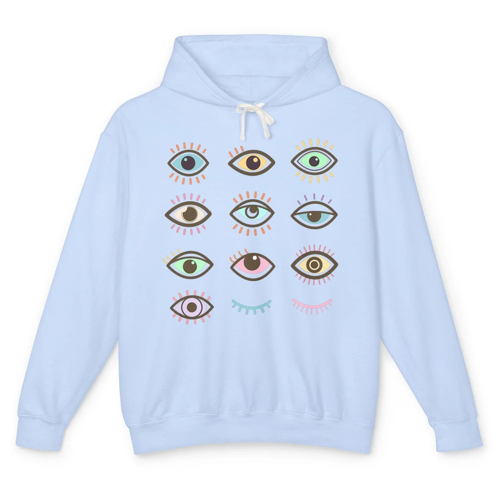 Ophthalmic Technician Tech Optometry Optician Eyes Rainbow Unisex Lightweight Hoodie