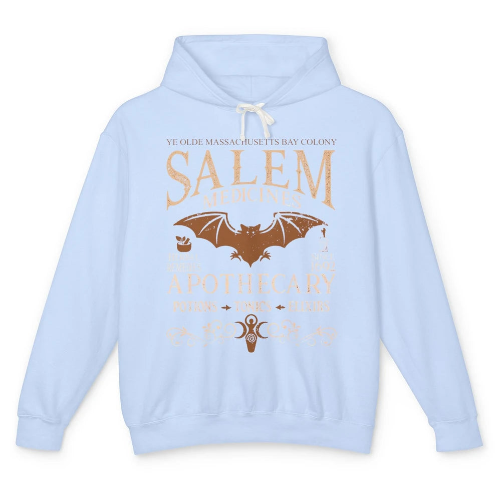 Retro Salem Apothecary Halloween Night Salem Witches 1692 Unisex Lightweight Hoodie