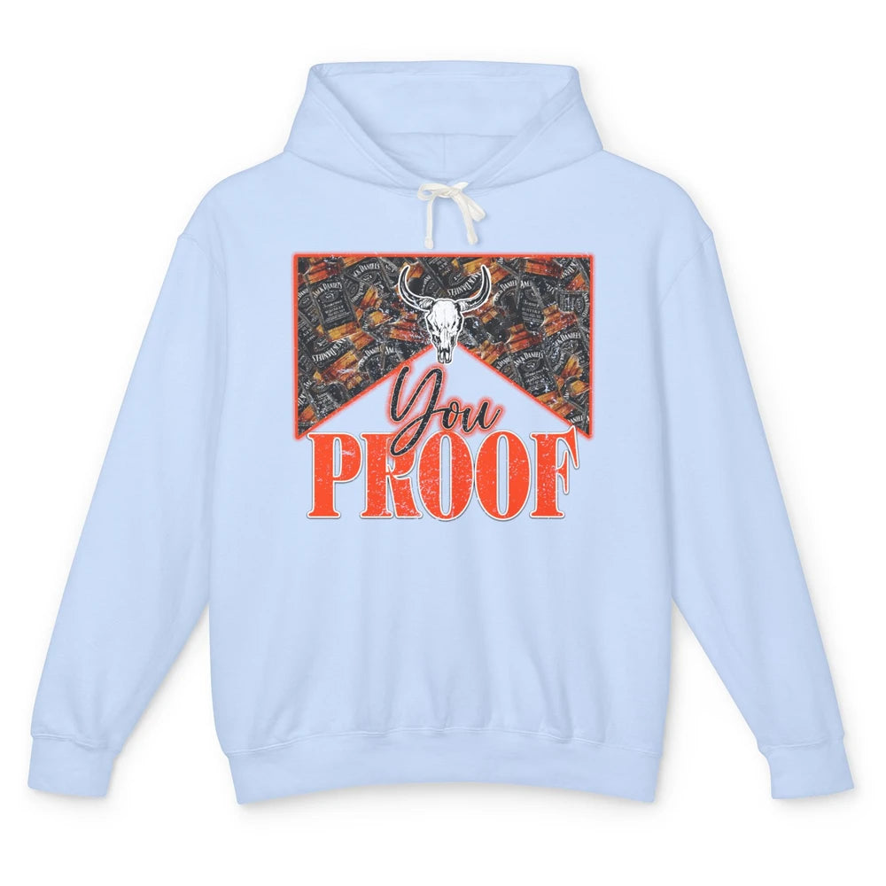 Retro I Need Something You Proof Whiskey Western Country Unisex Lightweight Hoodie