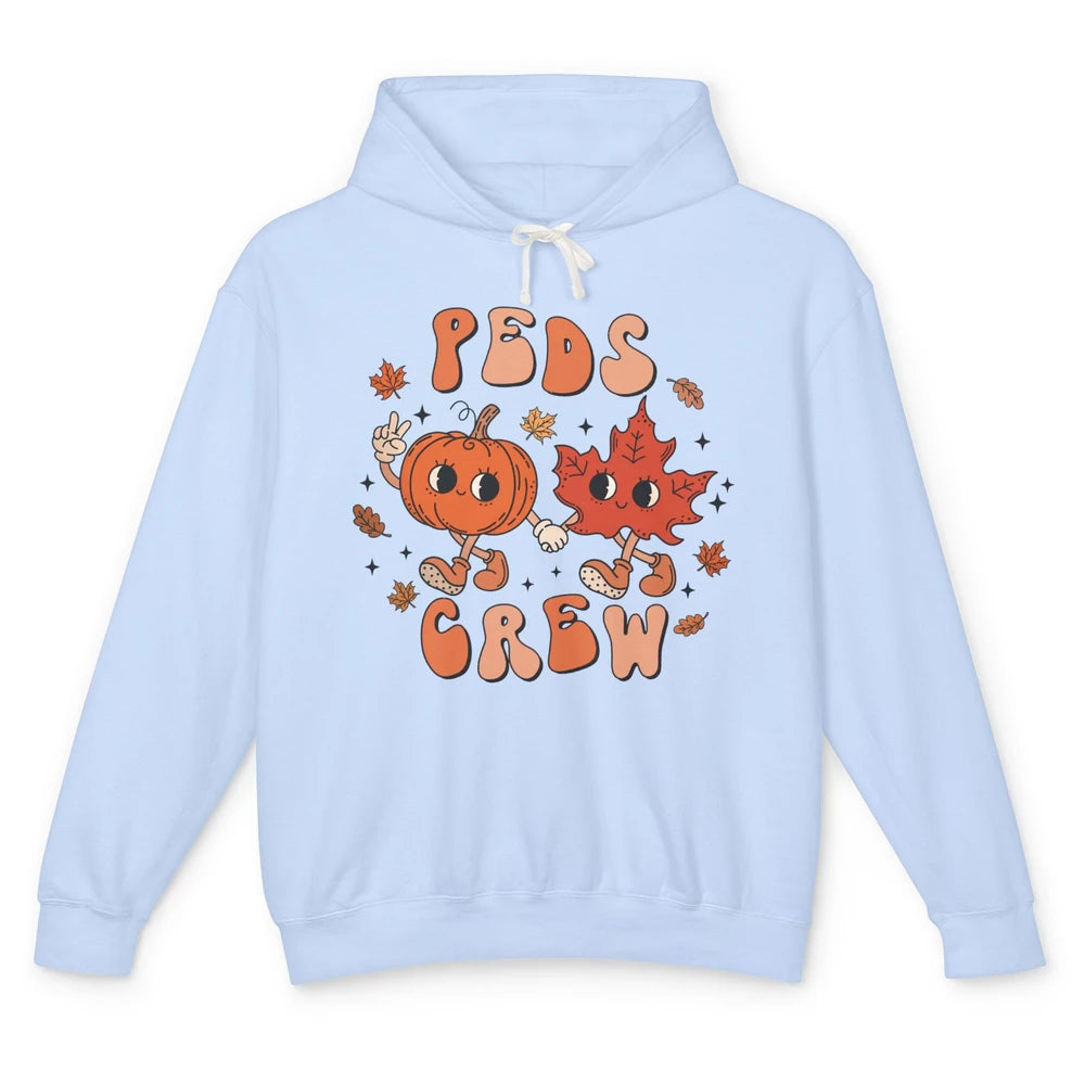 PEDS Crew Fall Pediatric Nurse Autumn Thanksgiving Medical Unisex Lightweight Hoodie
